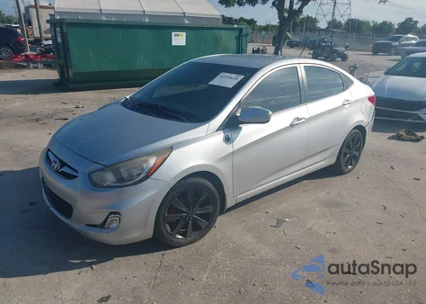 2013 Hyundai Accent Gls из США, поврежденный, VIN KMHCU4AEXDU277011